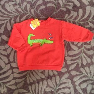 Fresh Produce alligator sweatshirt. Infant 12 M